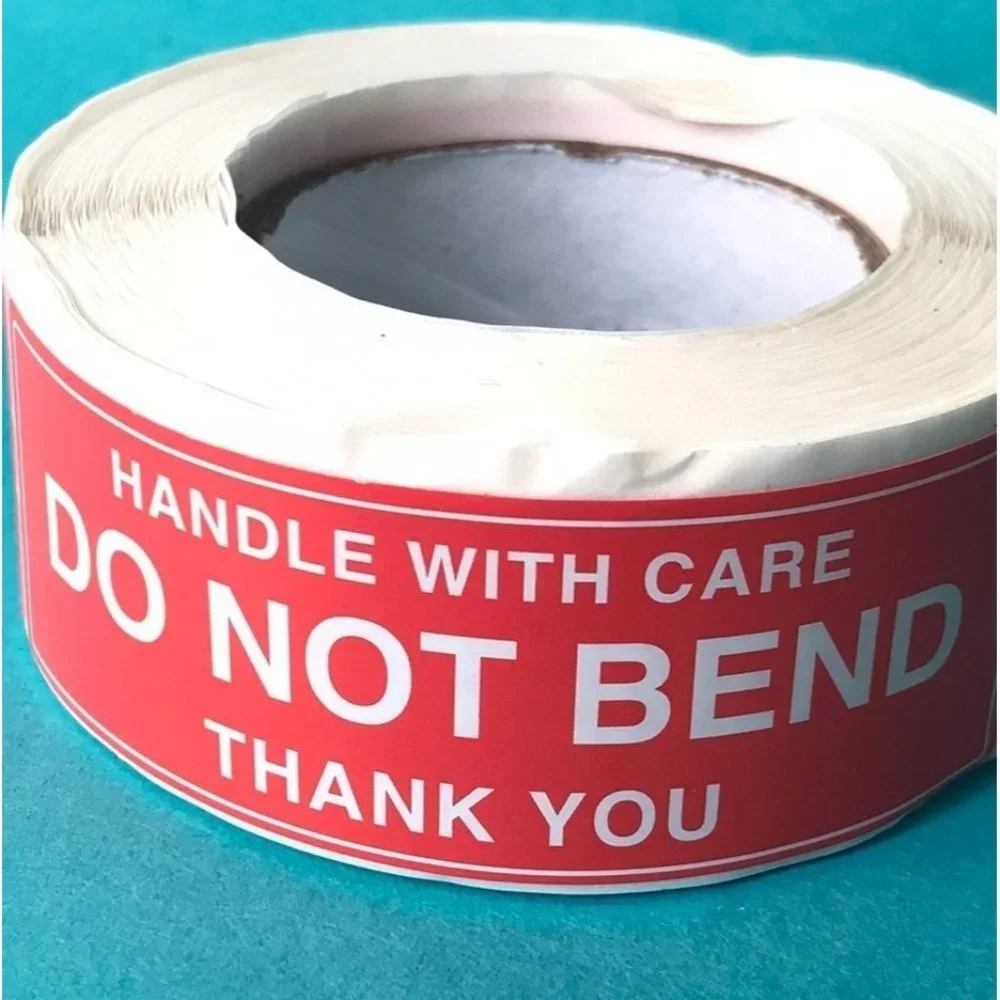 100 do not bend sticker roll 1